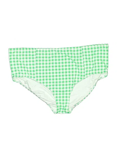 Pre-owned Lands' End Swimsuit Bottoms In Green
