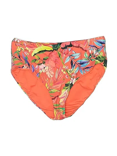 Pre-owned Lands' End Swimsuit Bottoms In Orange