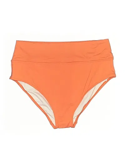 Pre-owned Lands' End Swimsuit Bottoms In Orange