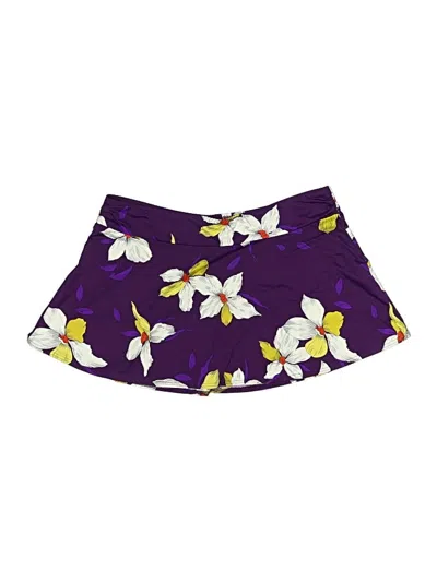 Pre-owned Lands' End Swimsuit Bottoms In Purple