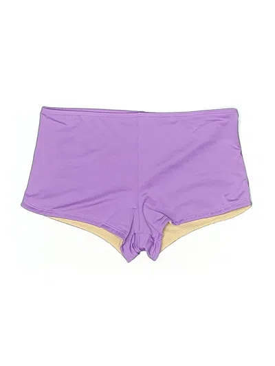 Pre-owned Lands' End Swimsuit Bottoms In Purple