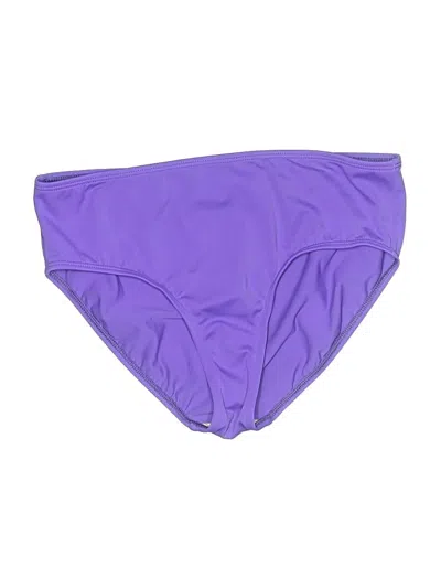 Pre-owned Lands' End Swimsuit Bottoms In Purple