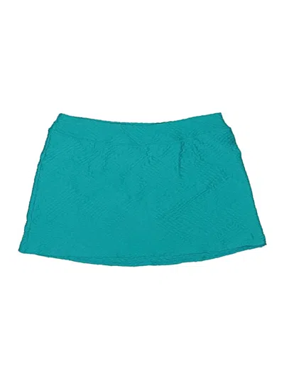 Pre-owned Lands' End Swimsuit Bottoms In Teal