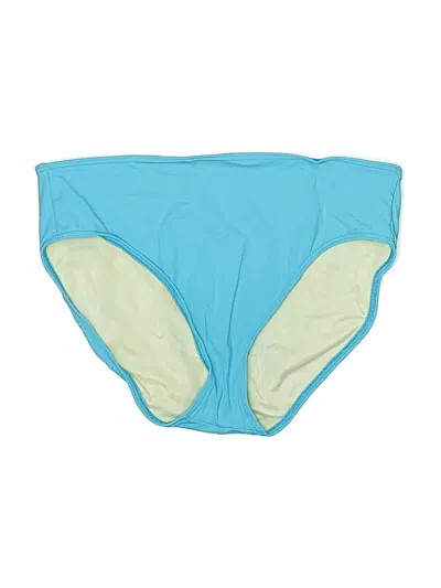 Pre-owned Lands' End Swimsuit Bottoms In Teal