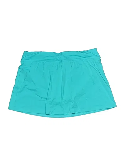 Pre-owned Lands' End Swimsuit Bottoms In Teal