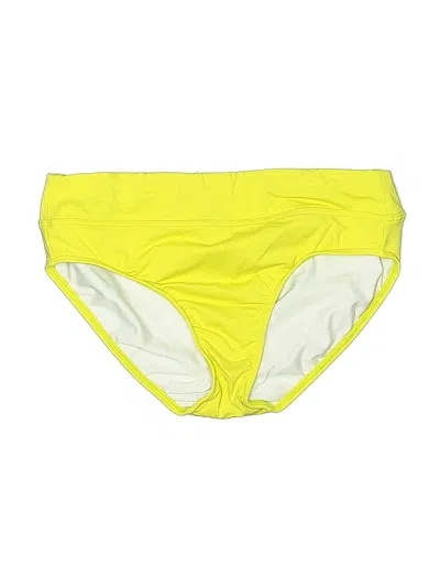 Pre-owned Lands' End Swimsuit Bottoms In Yellow