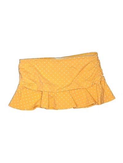Pre-owned Lands' End Swimsuit Bottoms In Yellow
