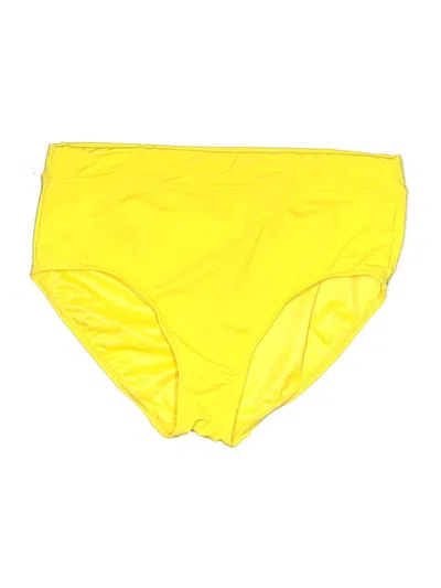 Pre-owned Lands' End Swimsuit Bottoms In Yellow