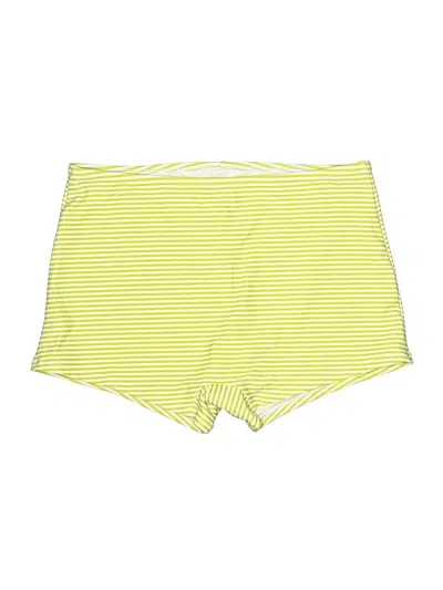 Pre-owned Lands' End Swimsuit Bottoms In Yellow