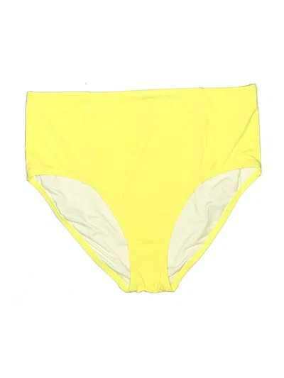 Pre-owned Lands' End Swimsuit Bottoms In Yellow