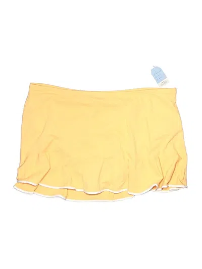 Pre-owned Lands' End Swimsuit Bottoms In Yellow