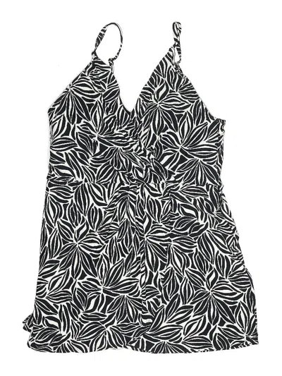 Pre-owned Lands' End Swimsuit Cover Up In Black