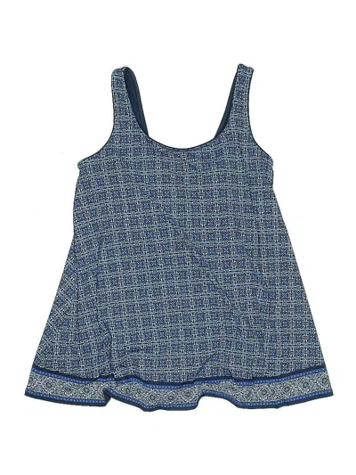 Pre-owned Lands' End Swimsuit Cover Up In Blue