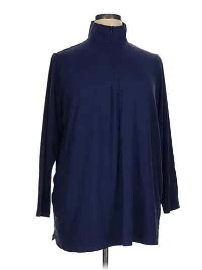 Pre-owned Lands' End Swimsuit Cover Up In Blue