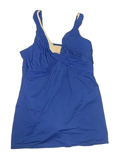 Pre-owned Lands' End Swimsuit Cover Up In Blue