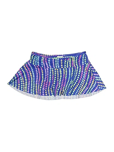 Pre-owned Lands' End Kids'  Swimsuit Cover Up In Blue