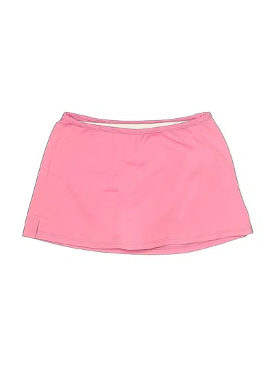 Pre-owned Lands' End Kids'  Swimsuit Cover Up In Pink