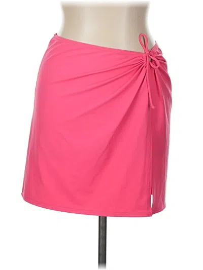 Pre-owned Lands' End Swimsuit Cover Up In Pink