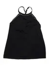Lands' End Swimsuit Top Black Swimwear In Black