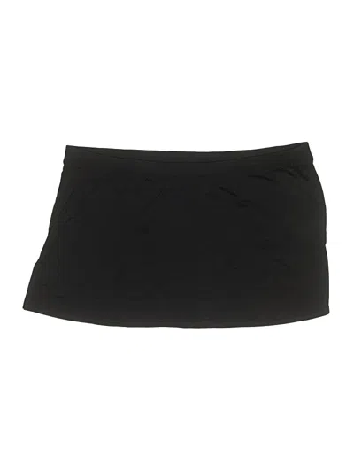 Pre-owned Lands' End Swimsuit Top Black Swimwear