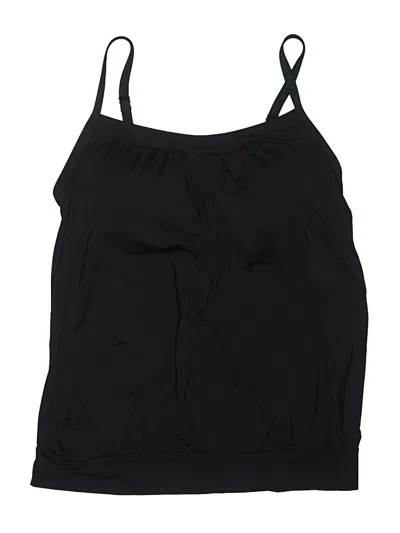 Pre-owned Lands' End Swimsuit Top Black Swimwear