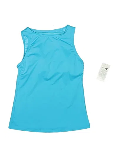 Lands' End Swimsuit Top Blue One Shoulder Neckline Swimwear