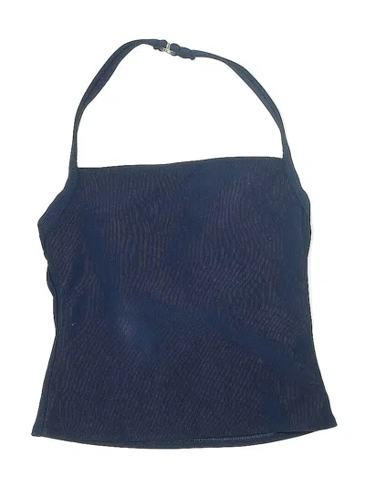 Pre-owned Lands' End Swimsuit Top Blue Swimwear