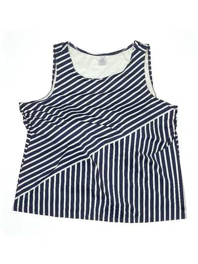 Pre-owned Lands' End Swimsuit Top Blue Swimwear