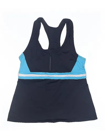 Pre-owned Lands' End Swimsuit Top Blue Swimwear