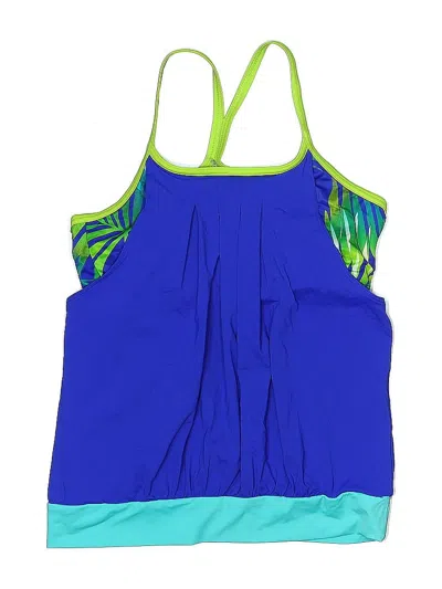 Pre-owned Lands' End Swimsuit Top Blue Swimwear