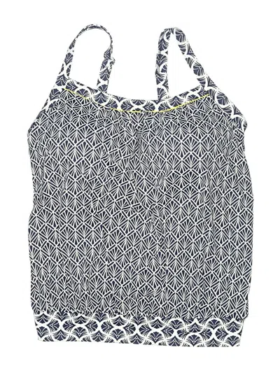 Pre-owned Lands' End Swimsuit Top Blue Swimwear