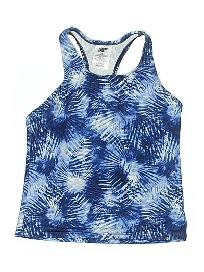 Pre-owned Lands' End Swimsuit Top Blue Swimwear