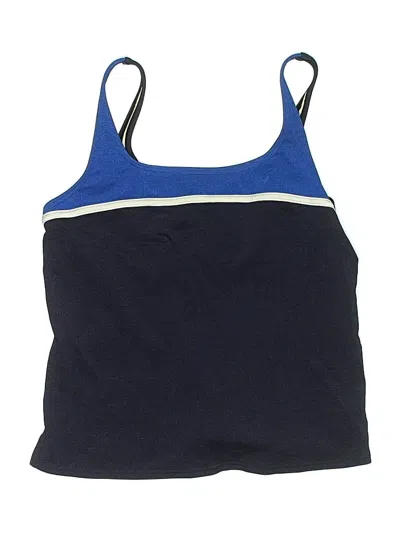 Pre-owned Lands' End Swimsuit Top Blue Swimwear