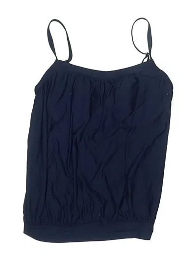 Pre-owned Lands' End Swimsuit Top Blue Swimwear