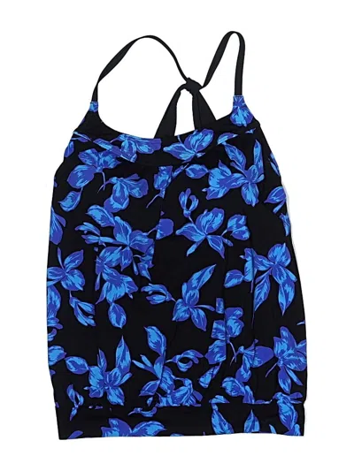Pre-owned Lands' End Swimsuit Top Blue Swimwear