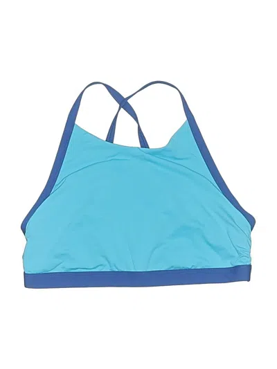 Pre-owned Lands' End Swimsuit Top Blue Swimwear