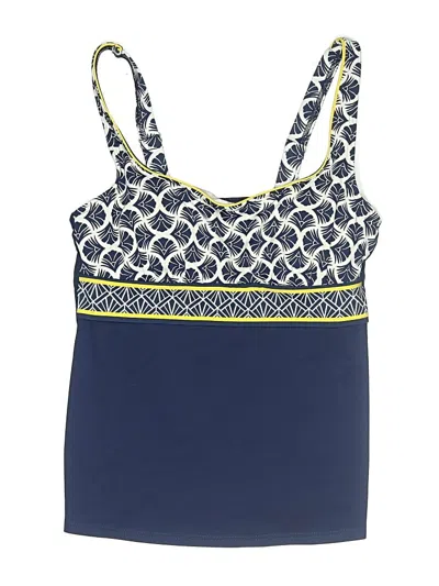 Pre-owned Lands' End Swimsuit Top Blue Swimwear