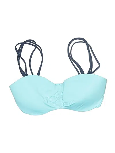 Pre-owned Lands' End Swimsuit Top Blue Swimwear
