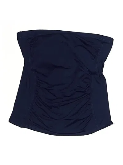 Pre-owned Lands' End Swimsuit Top Blue Swimwear