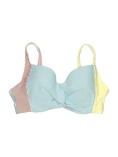 Pre-owned Lands' End Swimsuit Top Blue Swimwear