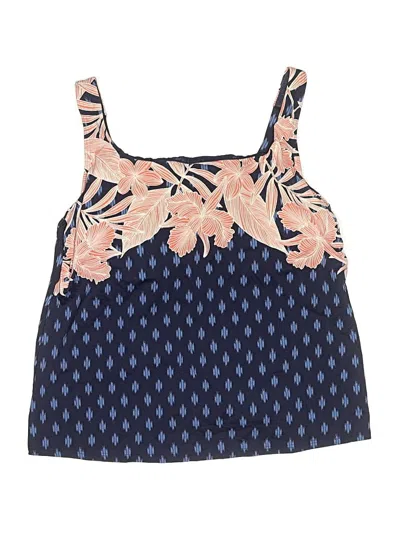 Pre-owned Lands' End Swimsuit Top Blue Swimwear