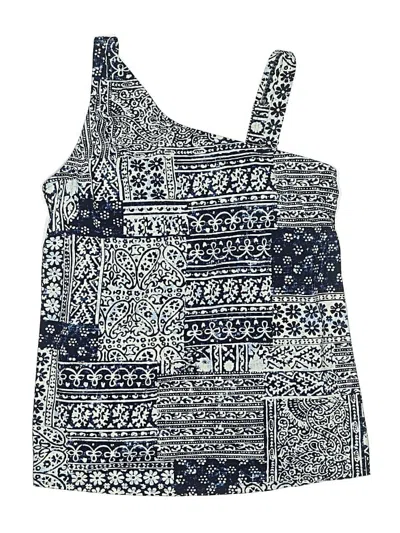 Pre-owned Lands' End Swimsuit Top Blue Swimwear