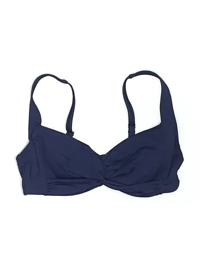 Pre-owned Lands' End Swimsuit Top Blue Swimwear