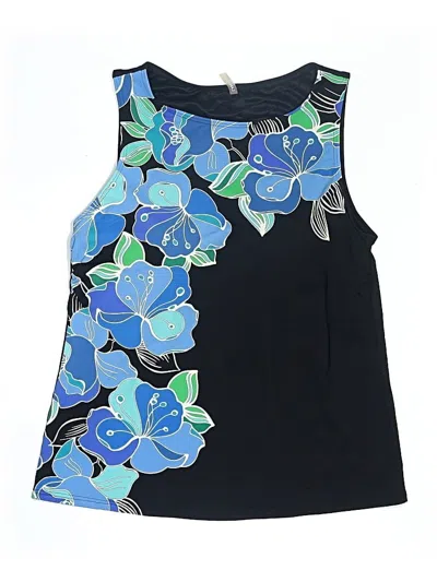 Pre-owned Lands' End Swimsuit Top Blue Swimwear