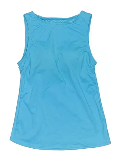 Pre-owned Lands' End Swimsuit Top Blue Swimwear