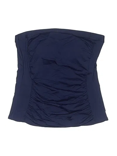 Pre-owned Lands' End Swimsuit Top Blue Swimwear