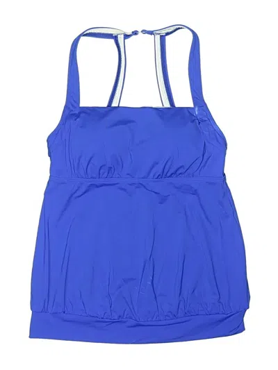 Pre-owned Lands' End Swimsuit Top Blue Swimwear
