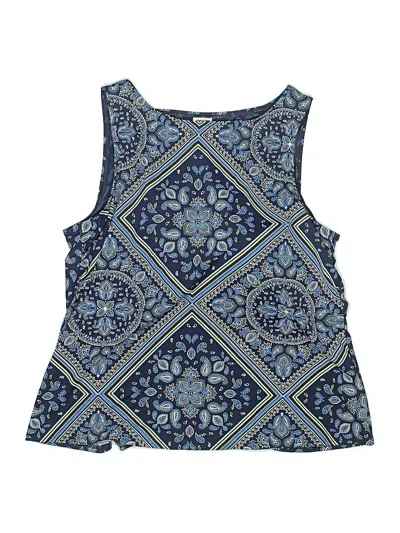 Pre-owned Lands' End Swimsuit Top Blue Swimwear
