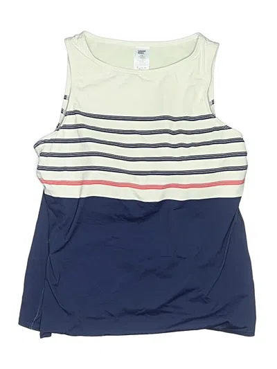 Pre-owned Lands' End Swimsuit Top Blue Swimwear
