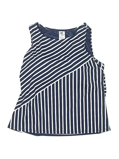 Pre-owned Lands' End Swimsuit Top Blue Swimwear